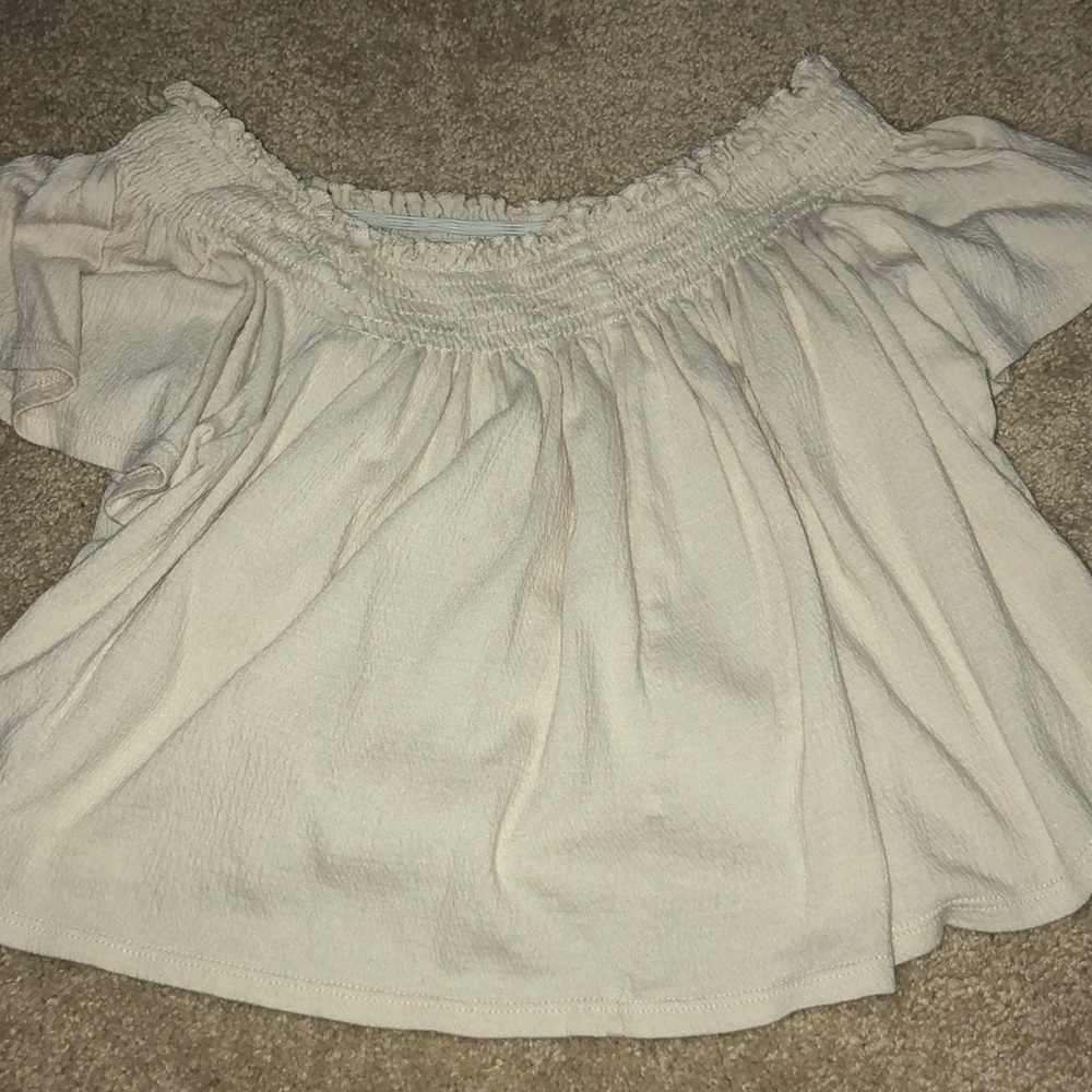 off the shoulder ruffle top